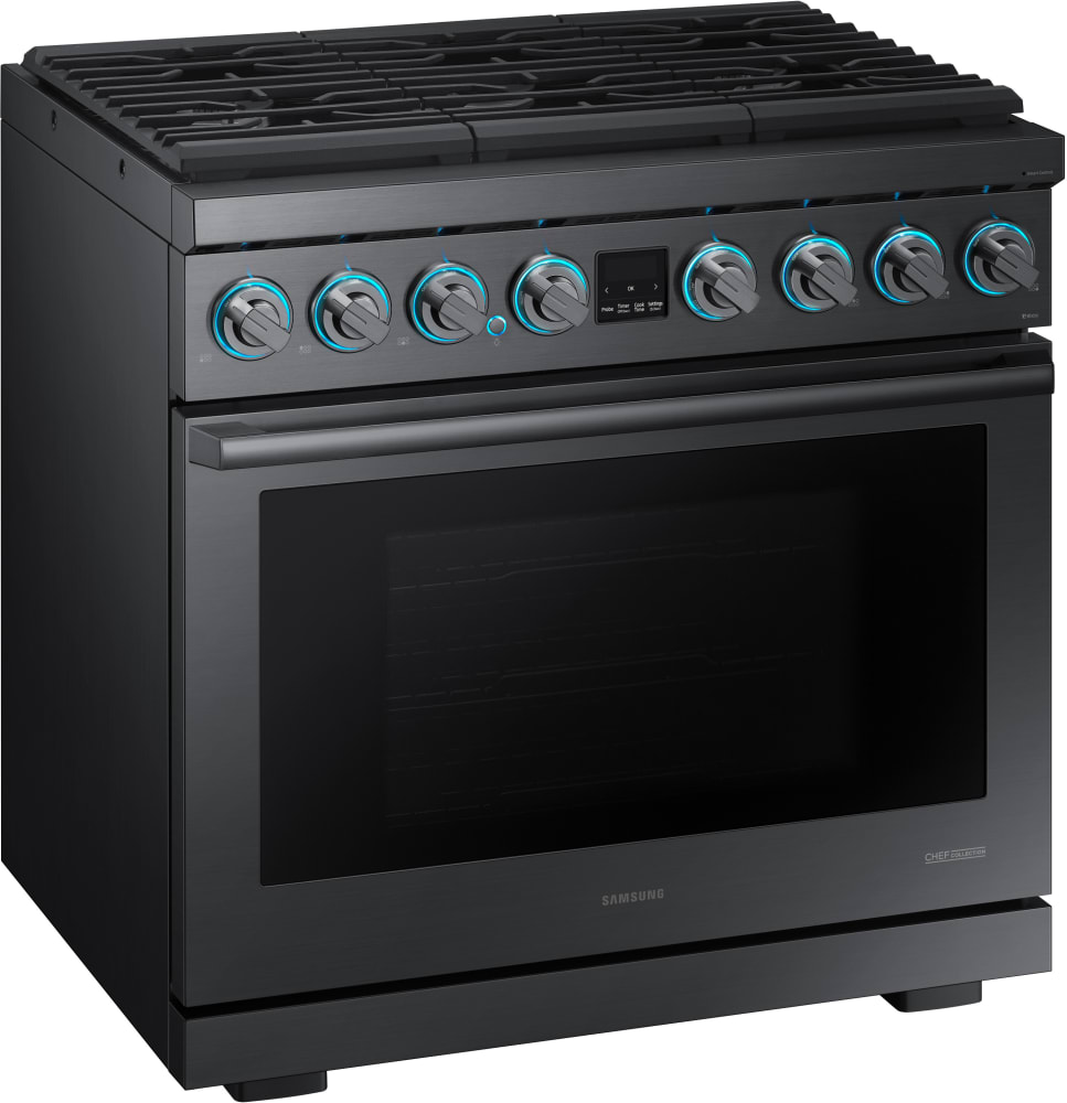 Samsung NX36R9966PM 36 Inch Smart SlideIn Gas Pro Range with WiFi