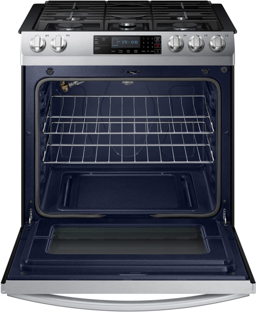 Samsung NX58R9311SS 30 Inch 5 Burner SlideIn Gas Range with Glass