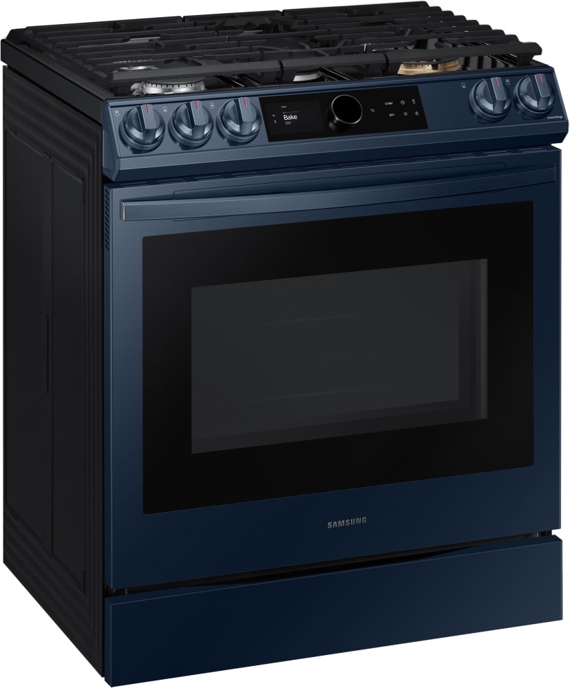 Samsung NX60A8711QN 30 Inch SlideIn Gas Smart Range with 5 Sealed Burners, 6.0 cu. ft