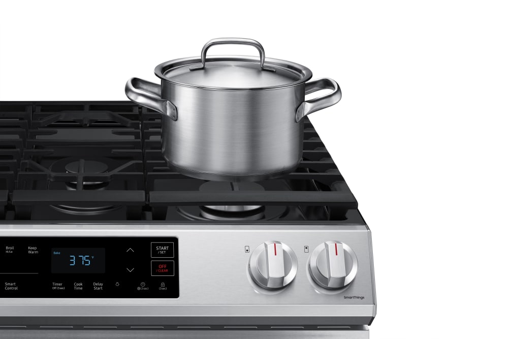 Samsung NX60T8111SS 30 Inch SlideIn Gas Smart Range with 5 Sealed