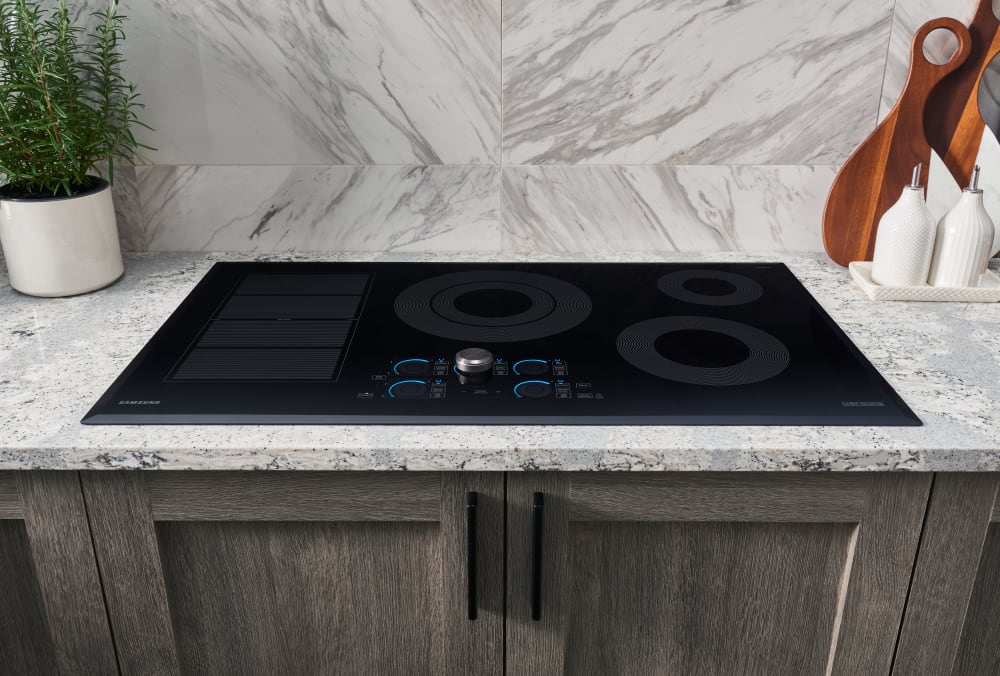 Samsung NZ36M9880UB 36 Inch Smart Induction Cooktop with WiFi, Flex