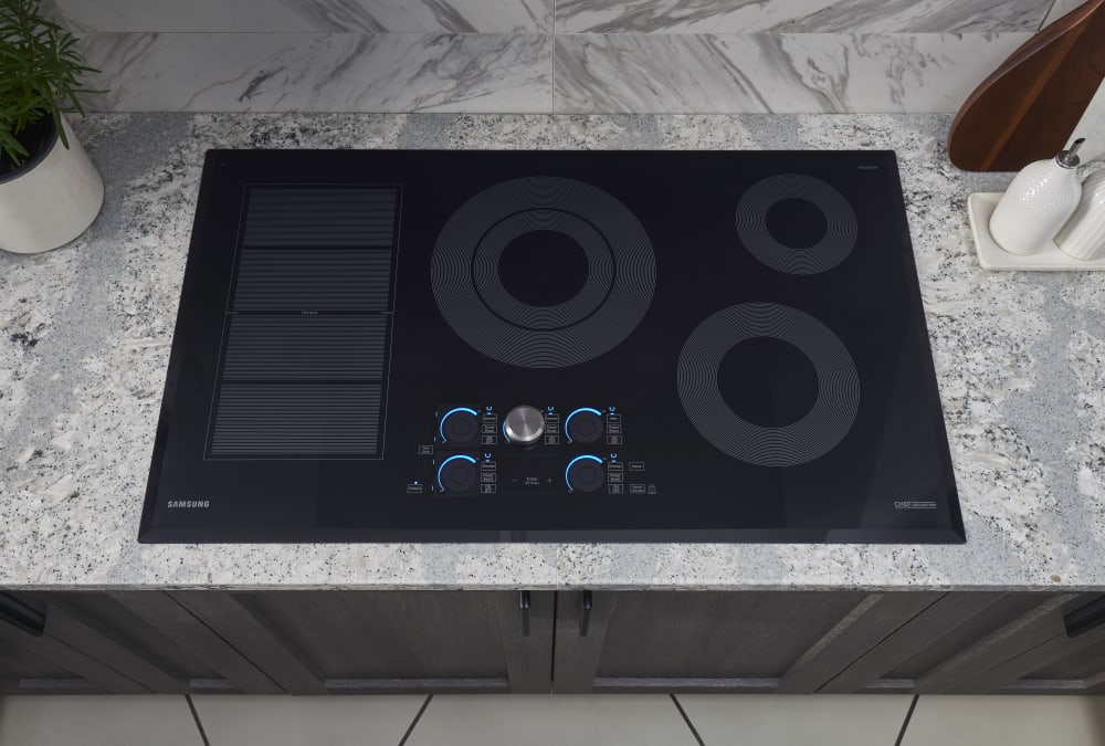 Samsung NZ36M9880UB 36 Inch Smart Induction Cooktop with WiFi, Flex