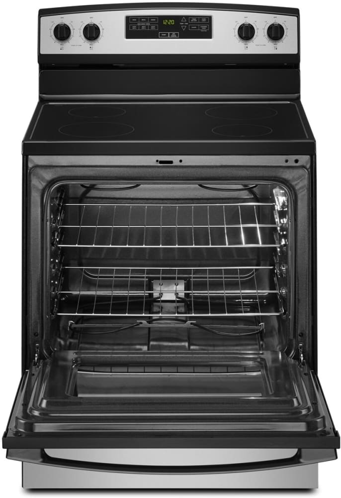 Amana AER6303MMS 30 Inch Electric Range with 4 Radiant Heating Elements