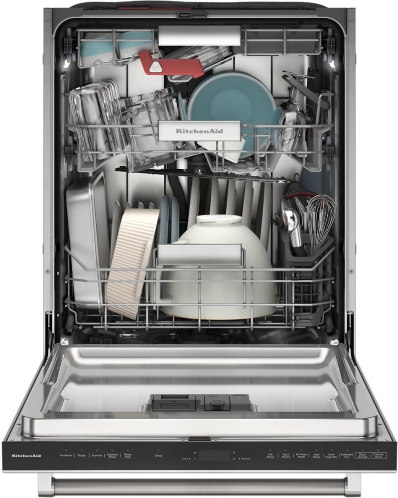 KitchenAid KDTF924PPS 39 DBA PrintShield Finish Flush to cabinet Dishwasher with Freeflex Fit Third Level Rack
