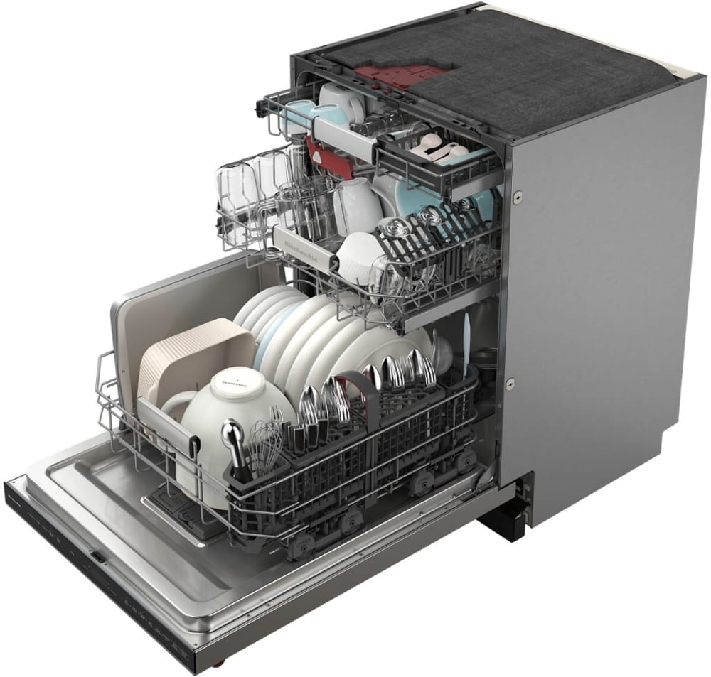 KitchenAid KDTF924PPS 24 Inch Fully Integrated Dishwasher with 14 Place