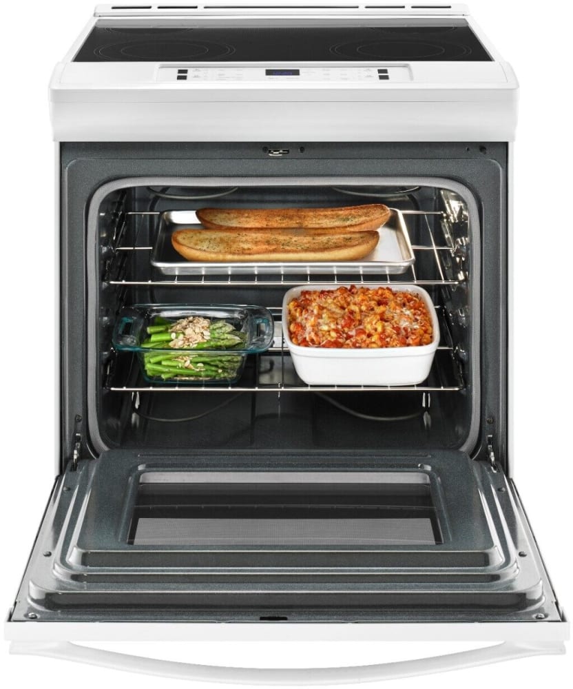 Whirlpool WEE510S0FW 30 Inch SlideIn Electric Range with 4 Radiant