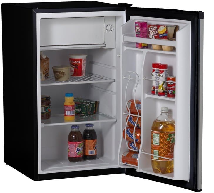 Avanti RM4136SS 4.0 cu. ft. Refrigerator with 2 Glass Shelves, 1 2