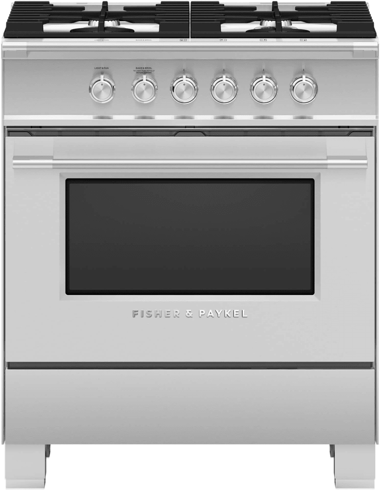 Fisher & Paykel FPRADW18 2 Piece Kitchen Appliances Package with Gas Range and Dishwasher in Stainless Steel
