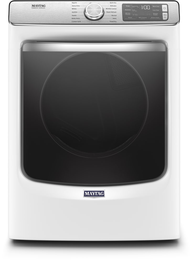 Maytag MAWADREW86304 Side-by-Side on 10 inch Pedestals Washer & Dryer Set with Front Load Washer and Electric Dryer in White