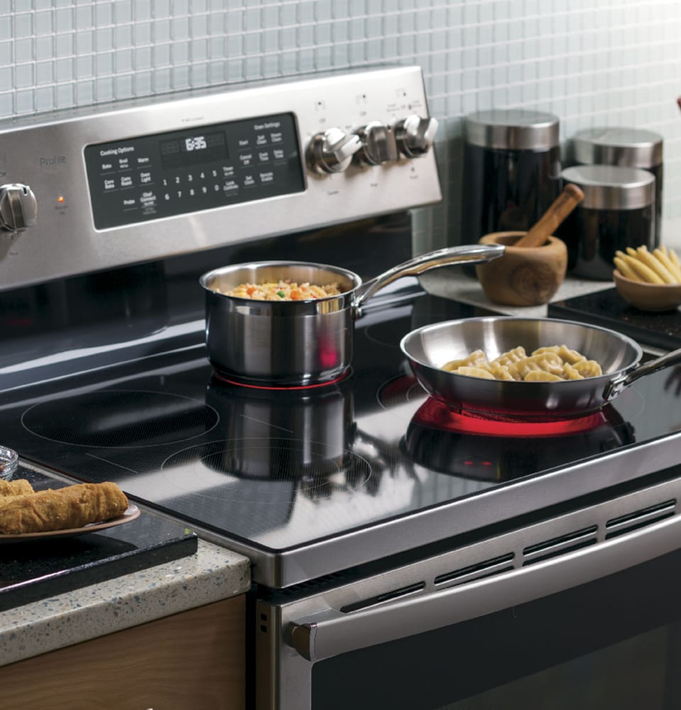 GE PB930SLSS 30 Inch Smart Electric Range with 5.3 Cu. Ft. Oven, Five