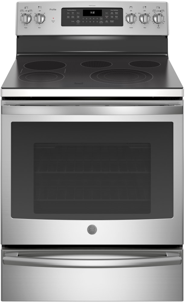 GE PB930SLSS 30 Inch Smart Electric Range with 5.3 Cu. Ft. Oven, Five