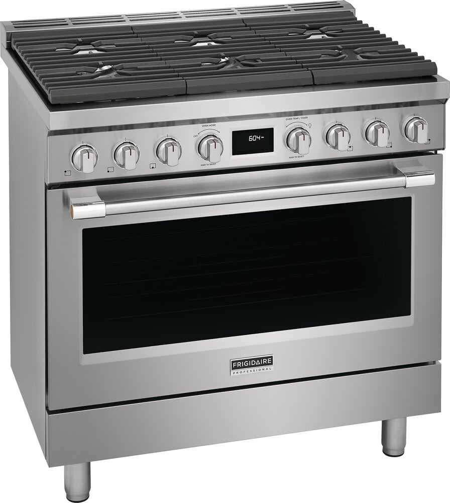 Frigidaire PCFD3670AF 36 Inch Freestanding Dual Fuel Range with 6