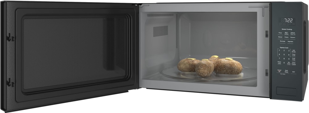 GE Profile 2.2 Cu. ft. Built in Sensor Microwave Oven Black