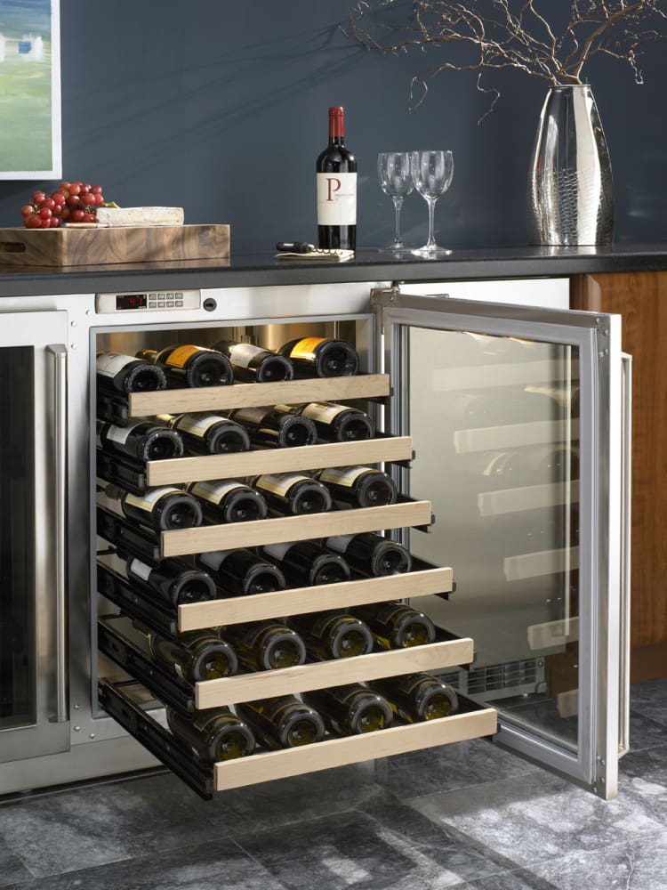 Perlick H2RD3WD3B 48 Inch Builtin Refrigerator/Wine Cooler with 48