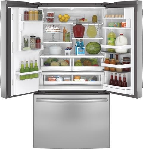 GE PFH28PSHSS 36 Inch French Door Refrigerator with 27.7 cu. ft ...