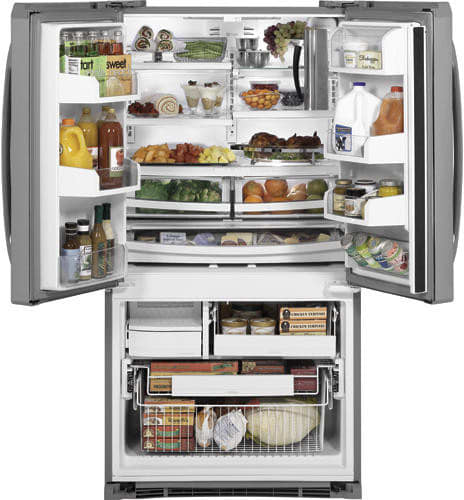 Ge Pfss5pjy 25 1 Cu Ft Bottom Drawer Freezer Refrigerator With