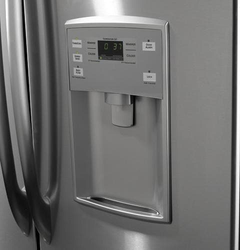 GE PFSS5PJY 25.1 cu. ft. Bottom Drawer Freezer Refrigerator with French ...