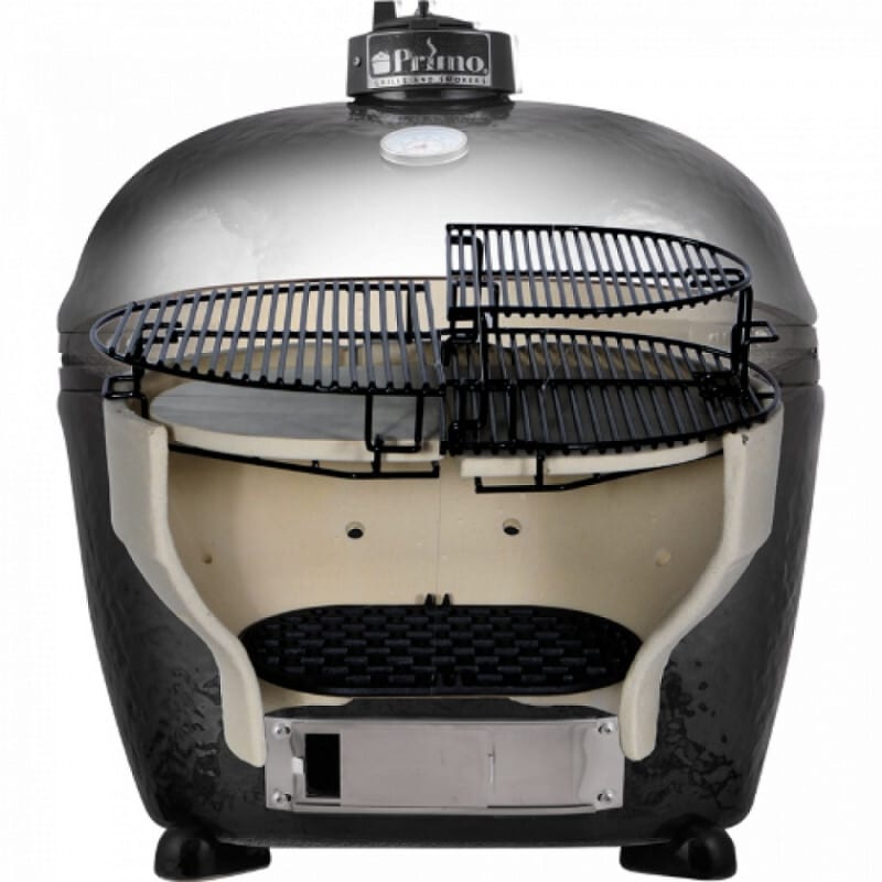 hår detaljeret Udfør Primo PGCXLC 28 Inch Oval Extra Large Charcoal Ceramic Grill with 400 sq.  in. Cooking Area, Premium Grade Ceramics, Patented Oval Shape, Stainless  Steel Grates, Easy-to-Read Thermometer, Heat-Resistant Gaskets, and Locking  Front
