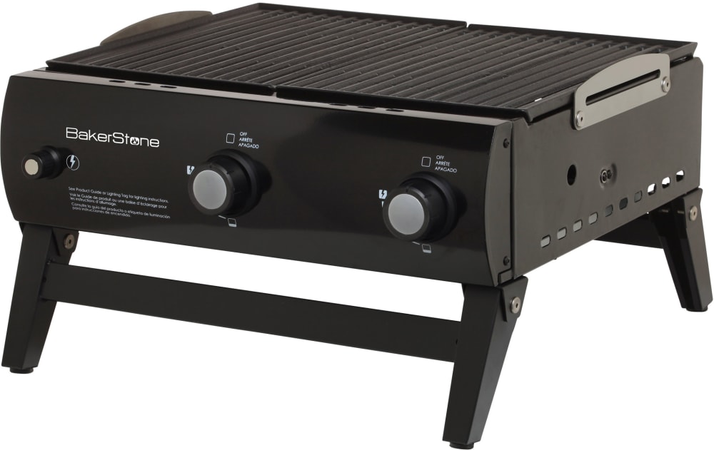 BakerStone OJLOXXO000 Portable Gas Grill with 25,000 BTU, 2 Stainless