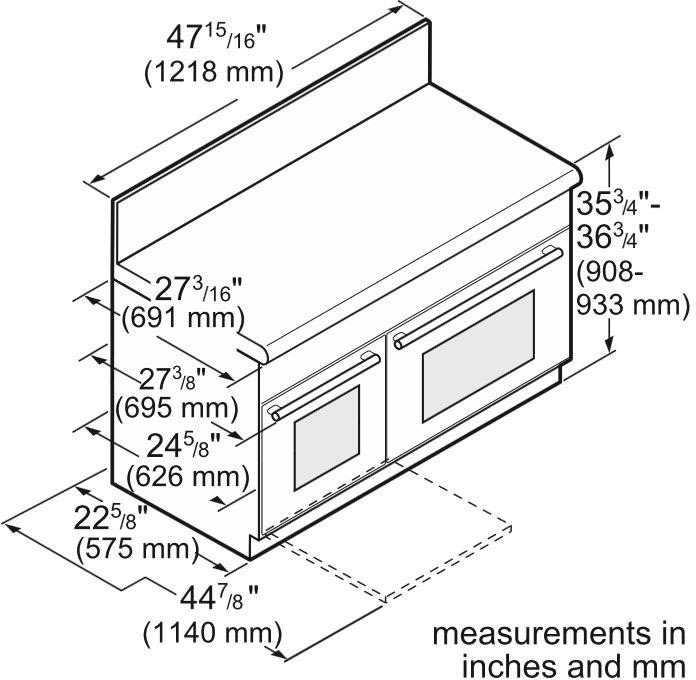 Thermador PRD486WDHU 48 Inch Freestanding Professional Dual Fuel Smart