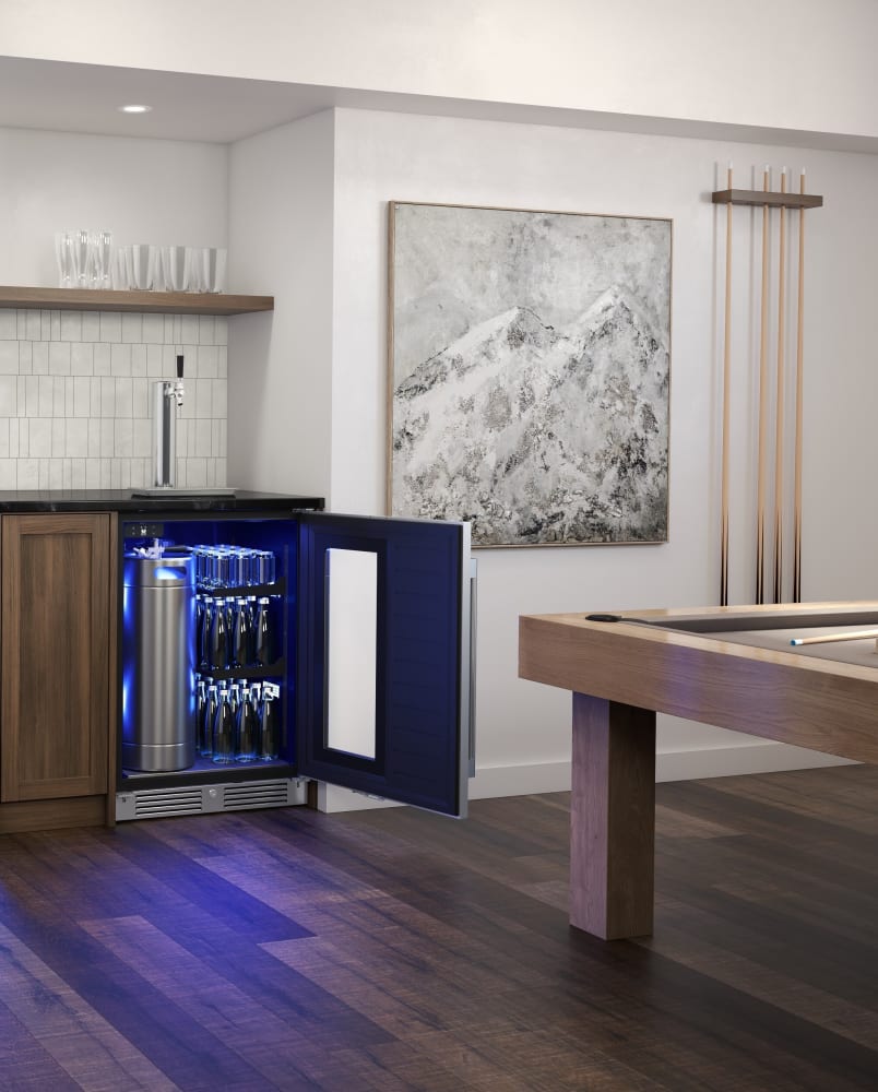 Zephyr PRKB24C01AG 24 Inch Freestanding Kegerator & Beverage Cooler