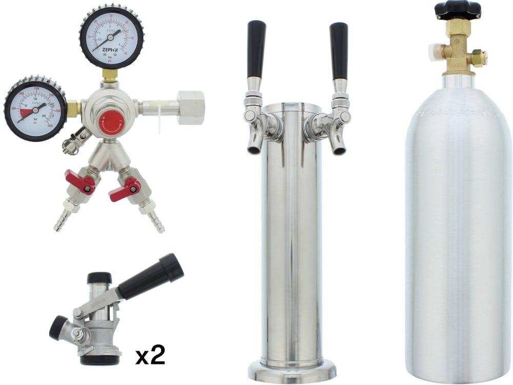 Zephyr PRKFK02SSC Kegerator Double Tap Kit