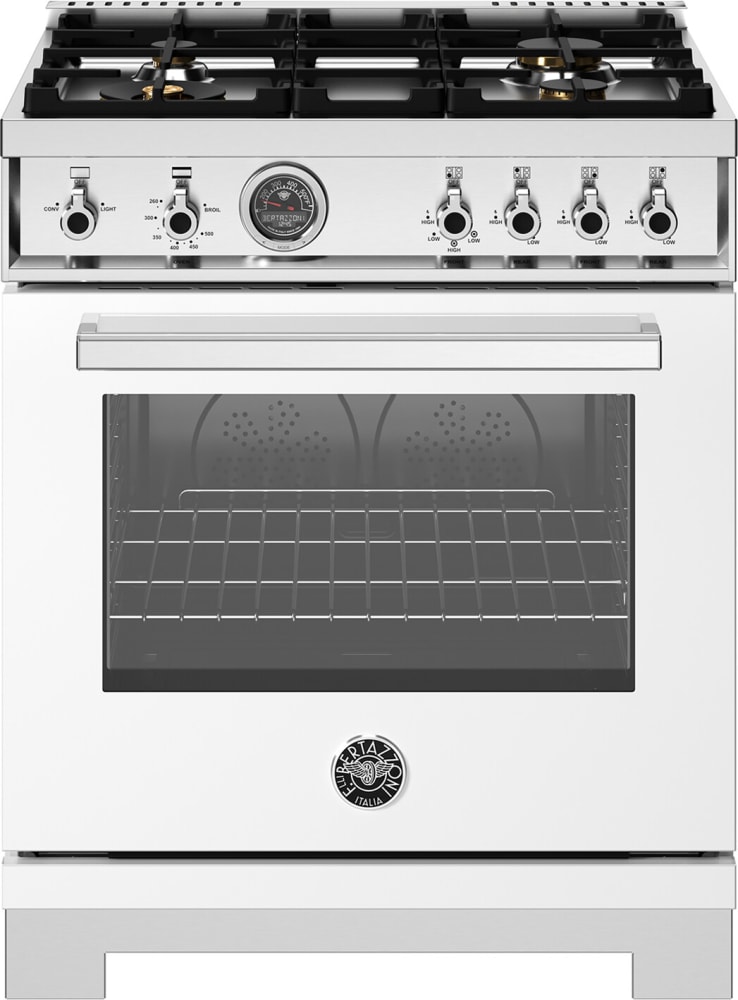 Bertazzoni PRO304BFGMBITLP 30 Inch Freestanding Counter Depth Gas Range