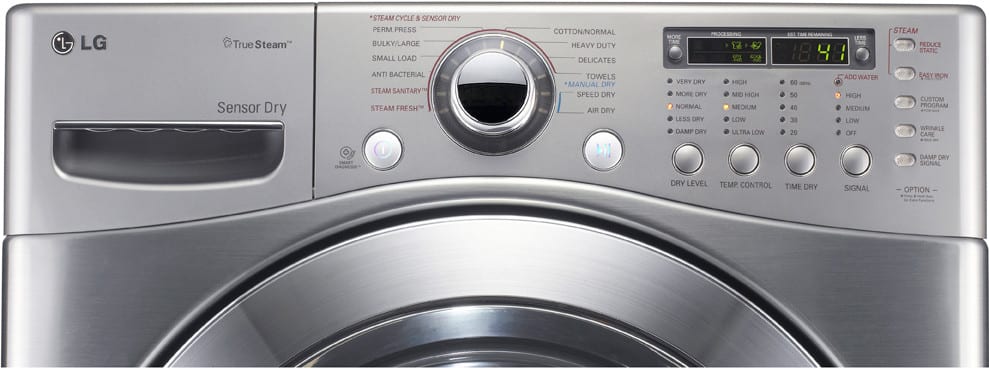 LG DLEX3360V 27 Inch Electric Dryer with 7.4 cu. ft. Capacity, 12 ...
