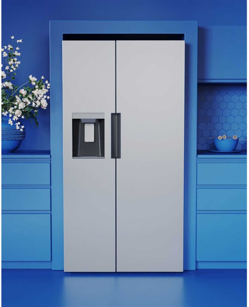 Midea MRS26D5AST 36 Inch Freestanding Side by Side Refrigerator with 26