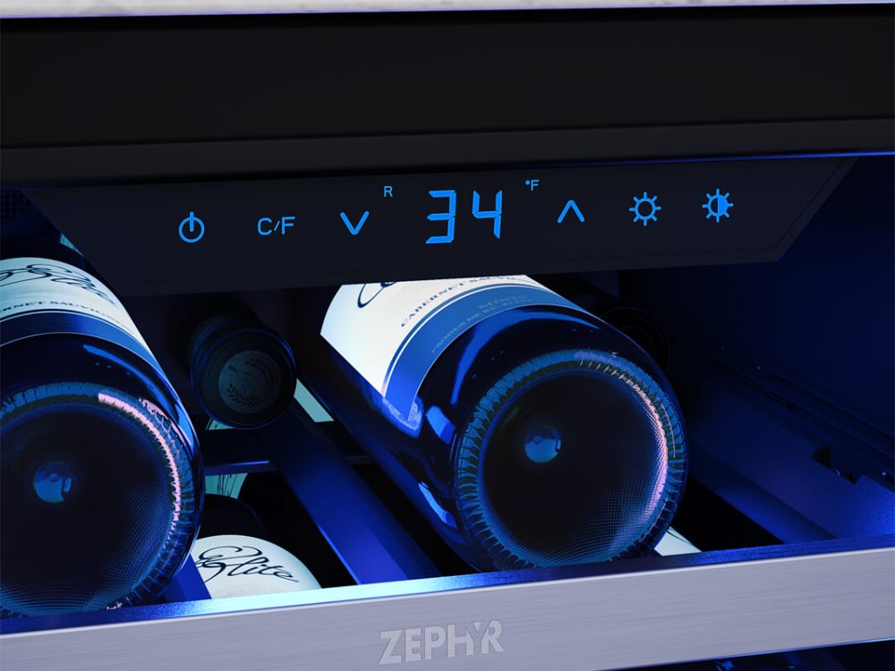 Zephyr Presrv ADA 24 in. 7-Bottle and 112-Can Single Zone