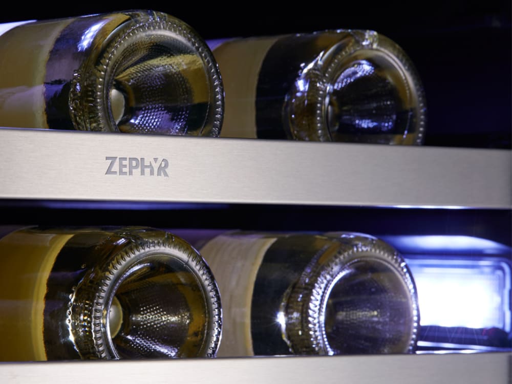 Zephyr PRW24C32AG 24 Inch Dual Zone French Door Wine Cooler