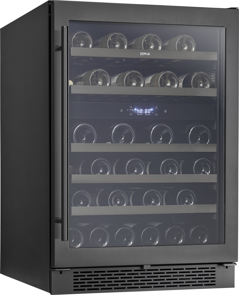 Zephyr PRW24C02BBSG 24 Inch Dual Zone Wine Cooler with 45