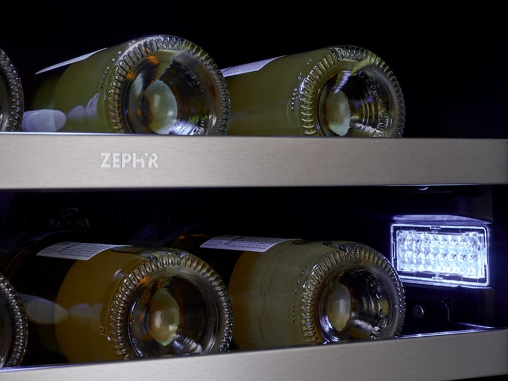 Zephyr PRW24F01BG 24 Inch Single Zone Wine Cooler with 15.72
