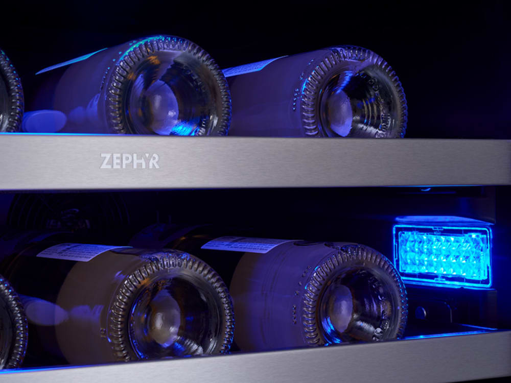 Zephyr PRW24F02BG 24 Inch Dual Zone Wine Cooler with 15.25 Zephyr PRW24F02BG 24 Inch Dual Zone Wine Cooler with 15.25