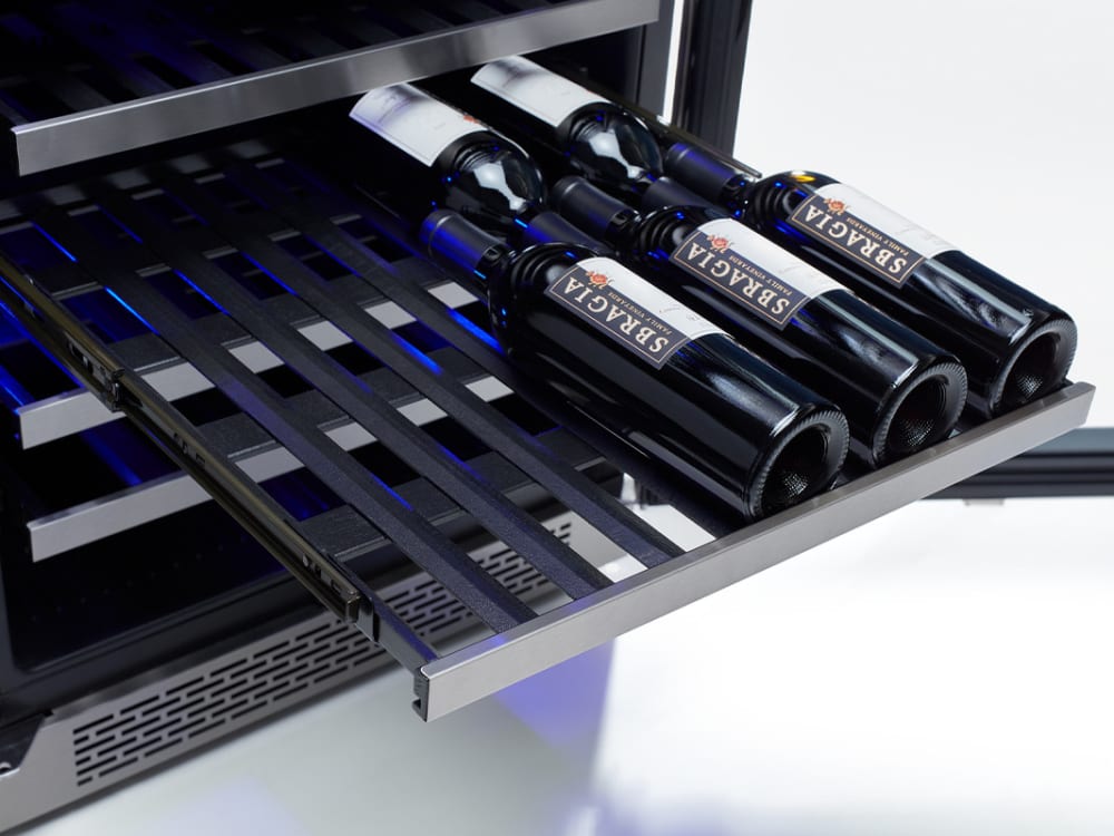 Zephyr PRW24F02BG 24 Inch Dual Zone Wine Cooler with 15.25 Zephyr PRW24F02BG 24 Inch Dual Zone Wine Cooler with 15.25
