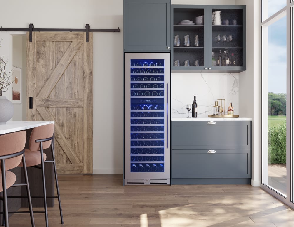Zephyr PRW24F02CG 24 Inch Dual Zone Full Size Wine Cooler