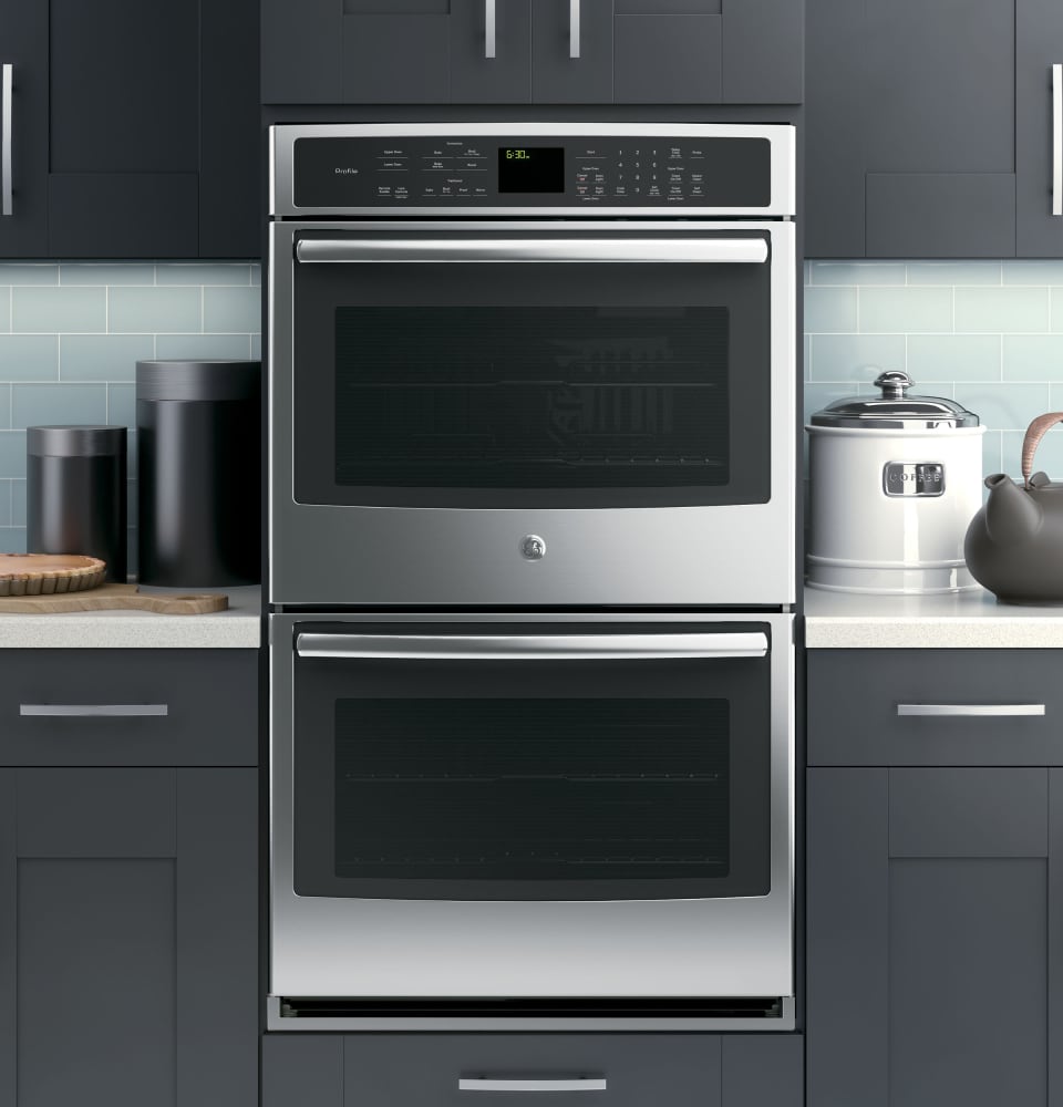 GE PT9550SFSS 30 Inch Double Electric Wall Oven with