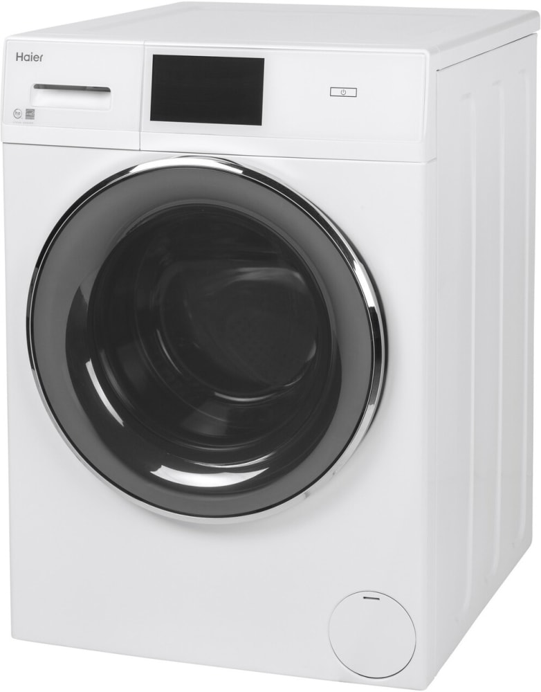 Haier HAWADREW1504 Stacked Washer & Dryer Set with Front Load Washer and Electric Dryer in White