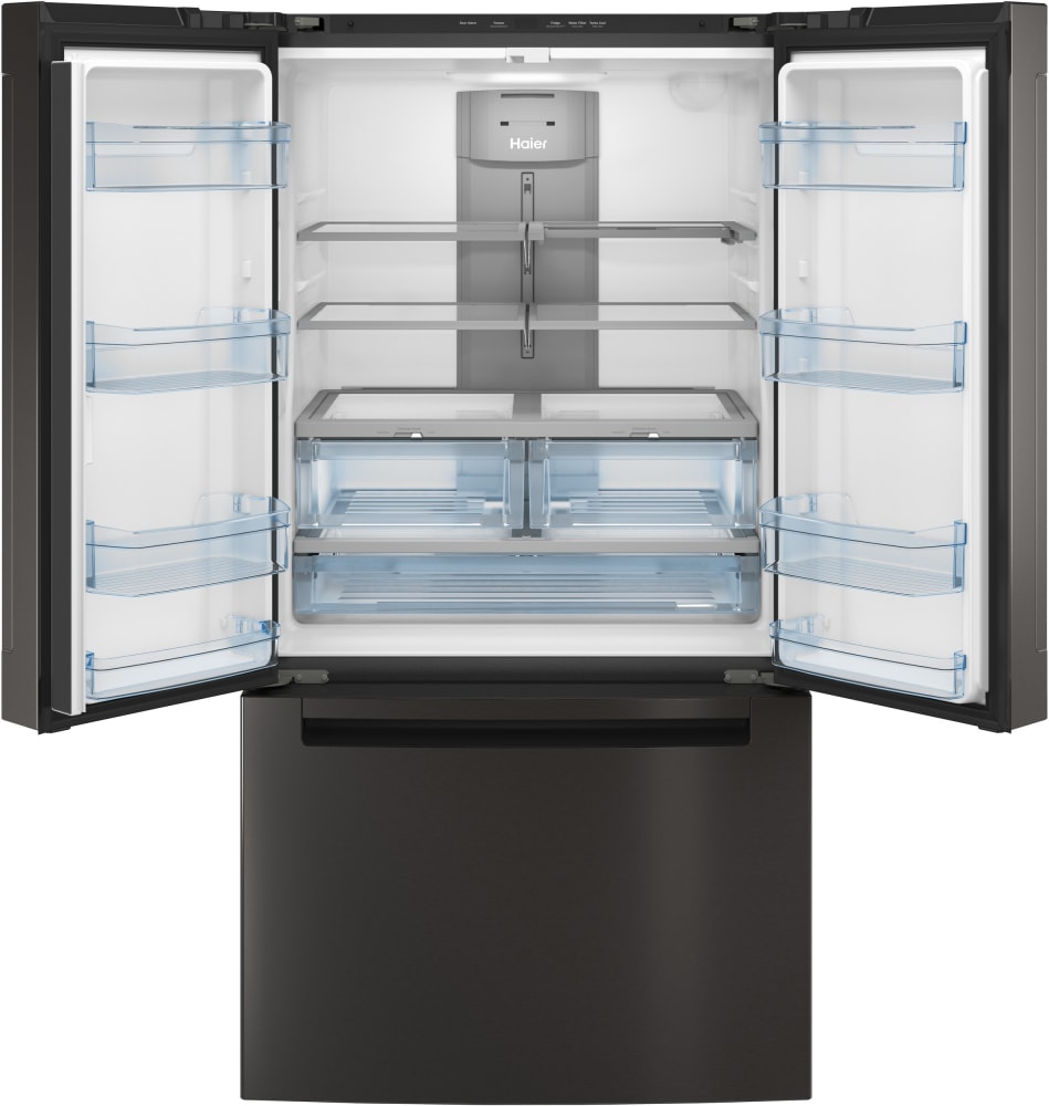 Haier QNE27JBMTS 36 Inch French Door Refrigerator with 27 Cu. Ft