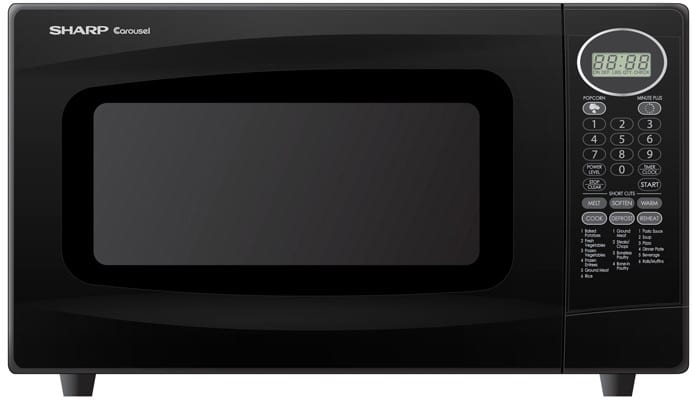 Sharp carousel microwave hot sale black