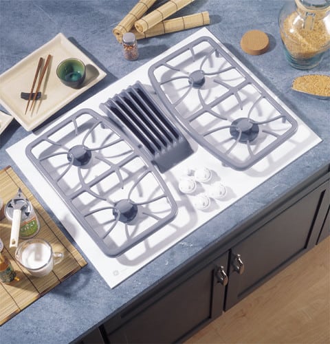 Ge profile 30 2025 downdraft gas cooktop