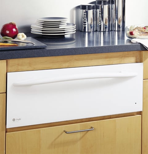 Ge Jkd915wfww 27 Inch Built In Warming Drawer White On White
