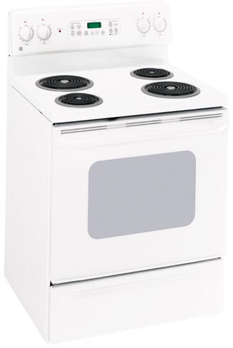GE JBP35WHWW 30 Inch Free-Standing Electric Range: True White