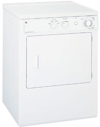hgfds GE DSXH43GAWW 27 Inch Gas Dryer with 5.7 Cu. Ft. Capacity, 3