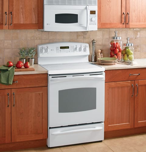GE JB910TKWW 30 Inch Electric Range with 5 Radiant Elements