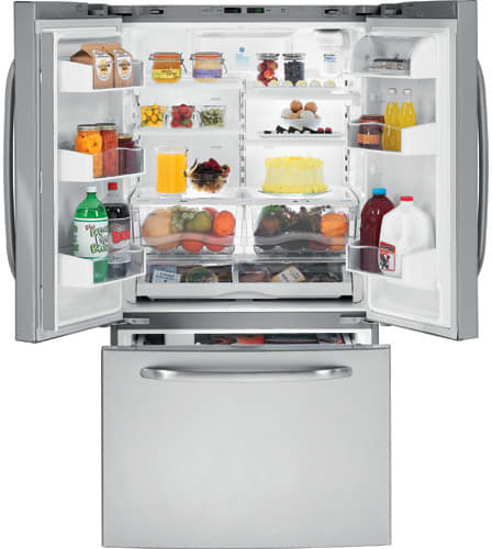 Grace GE GFSS6KEXSS 25.8 cu. ft. French-Door Refrigerator with 4 Glass