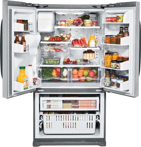 GE GFSS6KKXSS 25.9 cu. ft. French-Door Refrigerator with 3 Glass