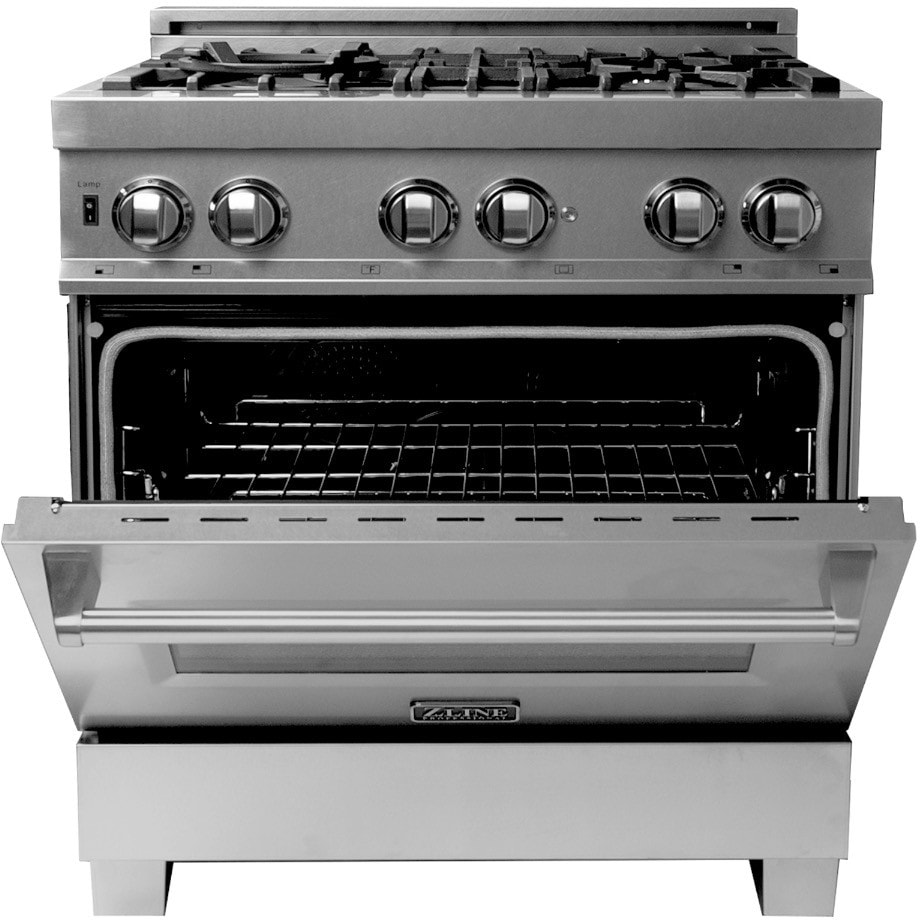 ZLINE RASSN30 30 Inch Professional Dual Fuel Range with 4 Italian