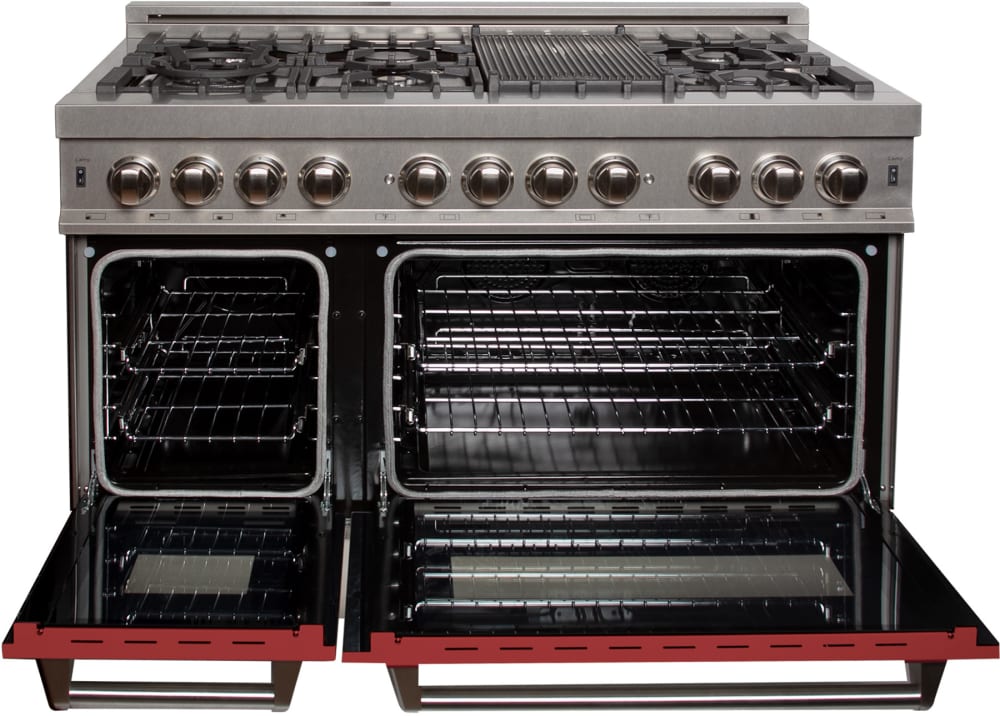 ZLINE RASRM48 48 Inch ProStyle Double Oven Dual Fuel Range with 7