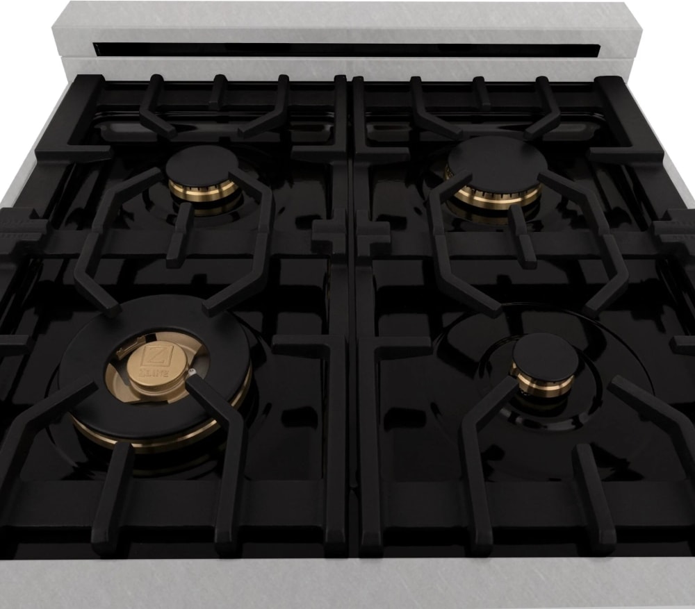 ZLINE RASZWM24G 24 Inch Freestanding Dual Fuel Range with 4 Sealed